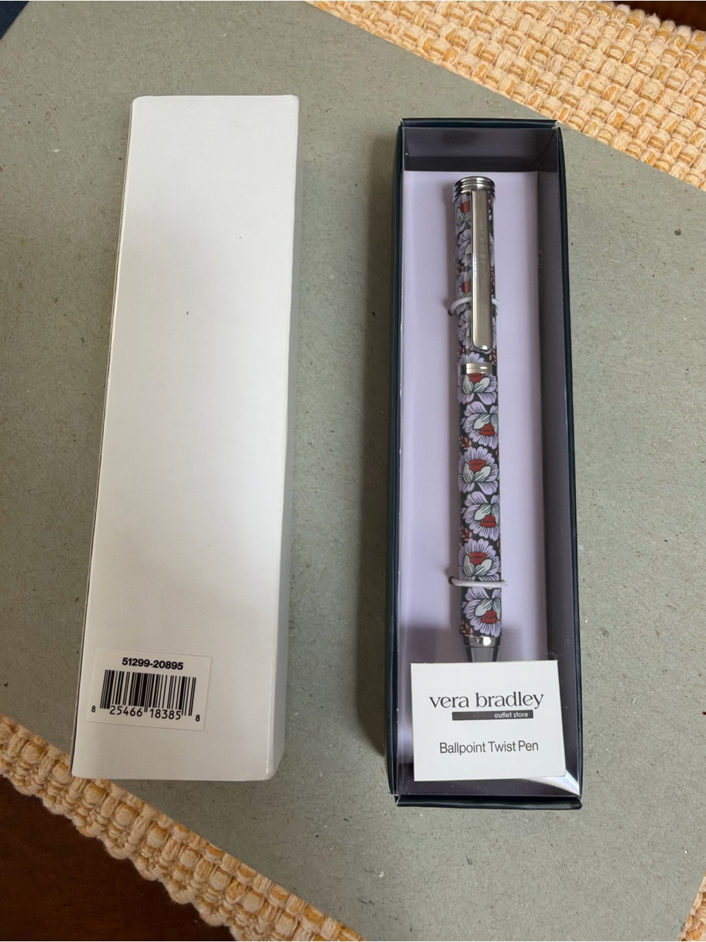 NEW VERA BRADLEY BALL POINT PEN, BLACK INK, NIB